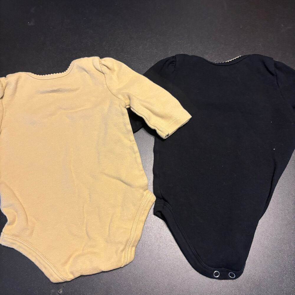 Lot of 2 NFL TEAM Infant New Orleans Saints Long Sleeve Body Suit  3/6 Months - Picture 4 of 4